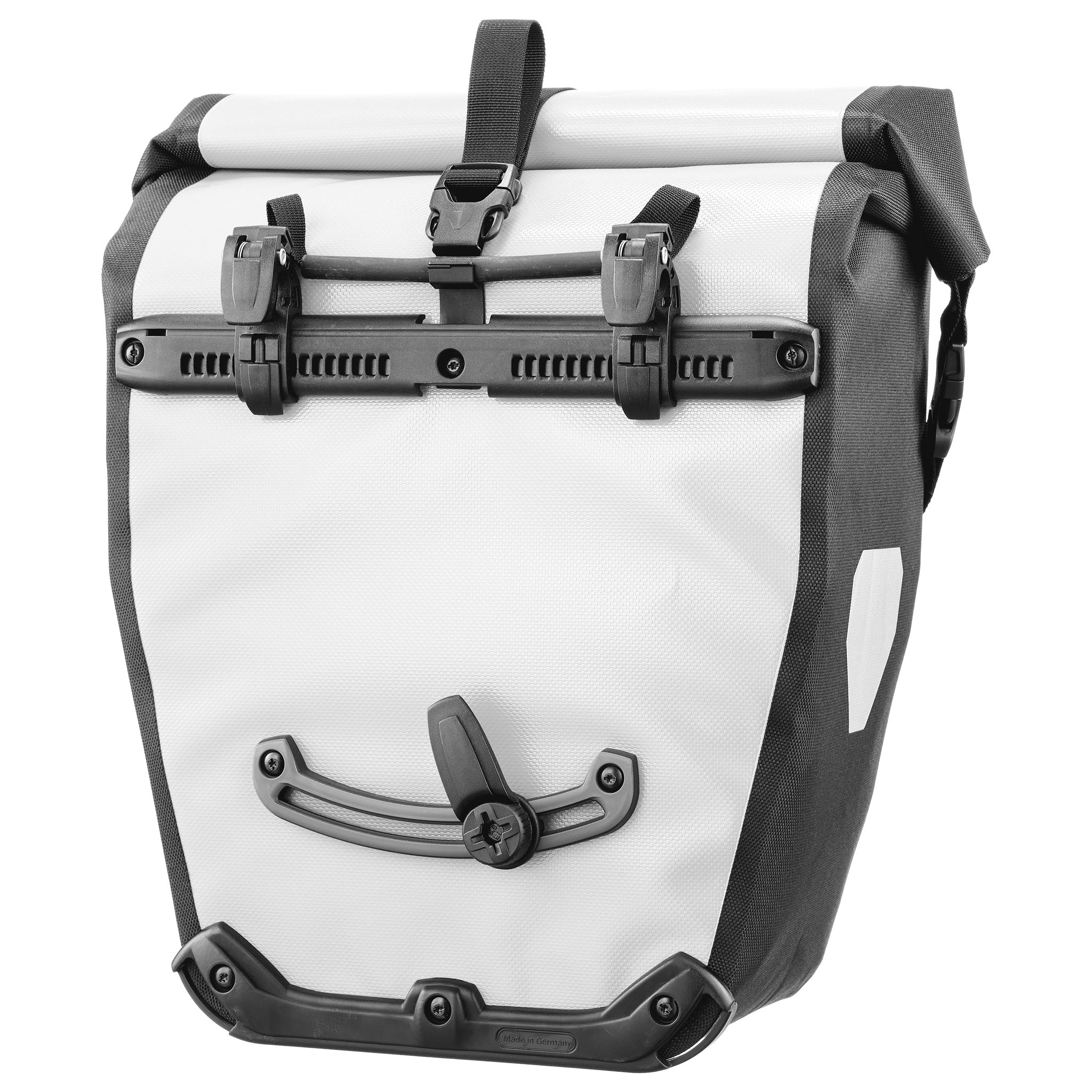 Rückansicht der ORTLIEB Back-Roller Design Tasche in Route No.1 mit Quick-Lock2.1 System